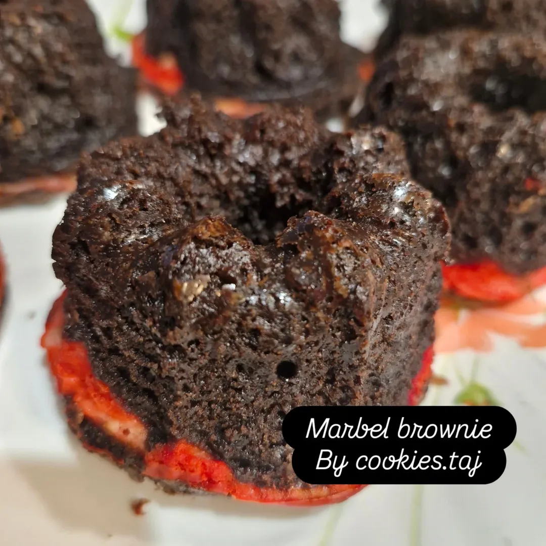 ماربل براونی کاپ کیکی